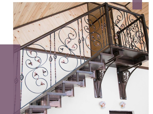 Кованые лестницы в Сарапуле от 80527 руб. под ключ