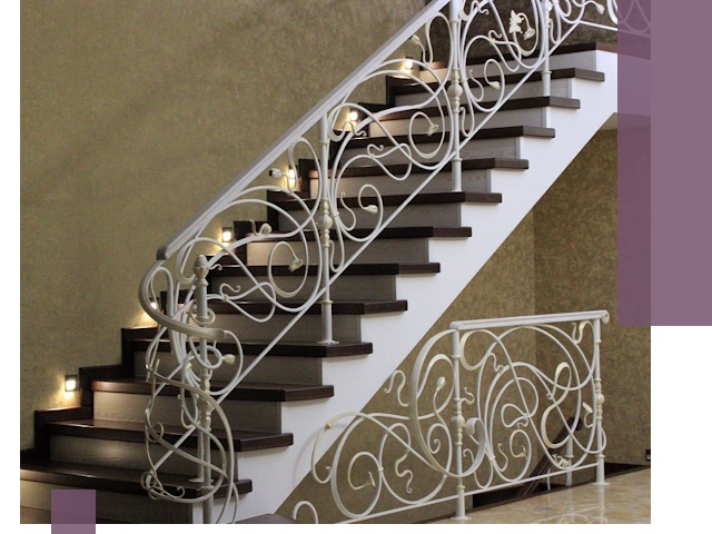 Кованые лестницы под ключ в Сарапуле — изготовление и монтаж