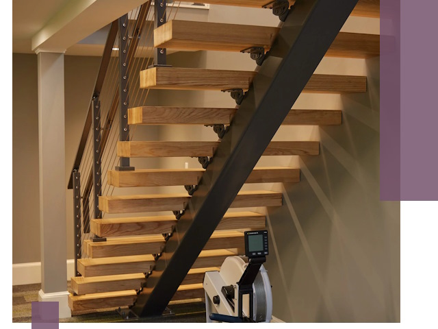 Лестницы на монокосоурах под ключ в Сарапуле - изготовление и монтаж