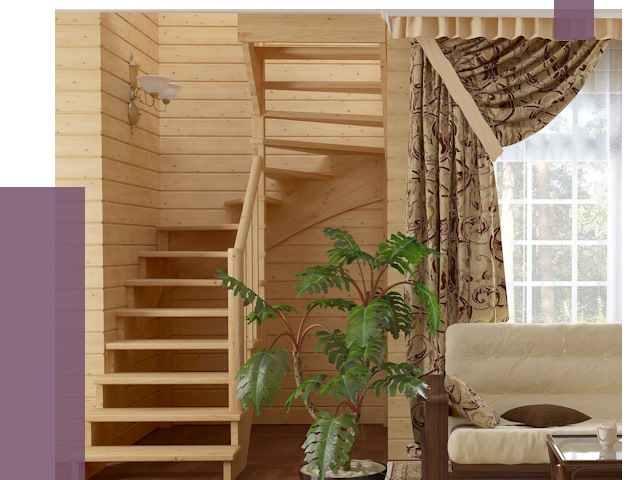 Лестницы для дачи в Сарапуле от 76656 руб.  | ПРОЛЁТ-Срл