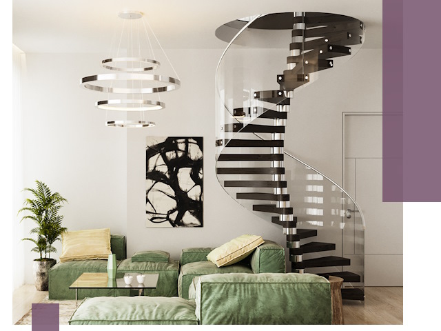 Лестницы для двухуровневой квартиры в Сарапуле — изготовление и монтаж