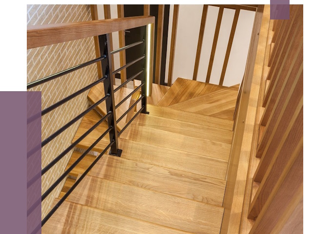 Лестницы из ясеня в Сарапуле под ключ от 10118 руб. 