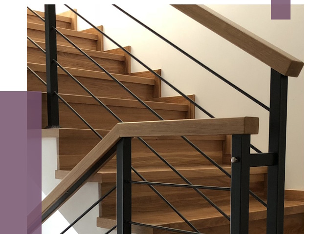 Обшивка металлической лестницы деревом в Сарапуле от 4388 руб.