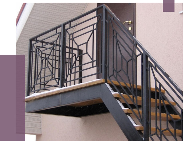 Металлические перила в Сарапуле от 4336 руб.  | ПРОЛЁТ-Срл