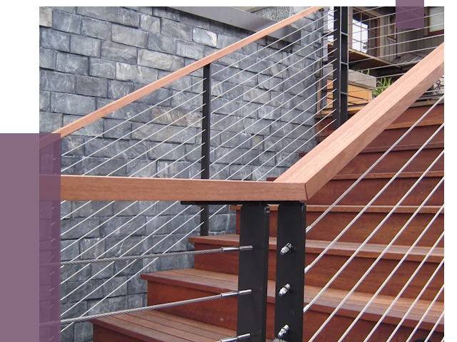 Тросовые перила под ключ в Сарапуле от 7846 руб. 