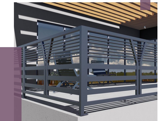 Изготовление балконных ограждений в Сарапуле от 10840 руб. | ПРОЛЁТ-Срл