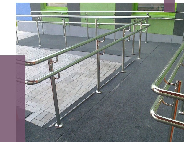 Ограждения пандусов в Сарапуле от 4388 руб. монтаж | ПРОЛЁТ-Срл