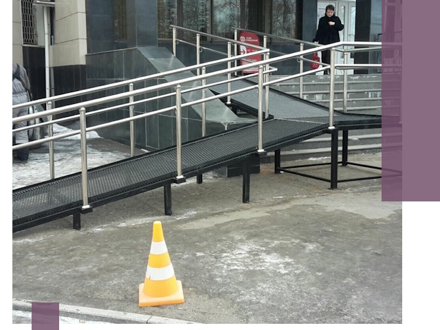 Стационарные пандусы под ключ в Сарапуле — изготовление и монтаж