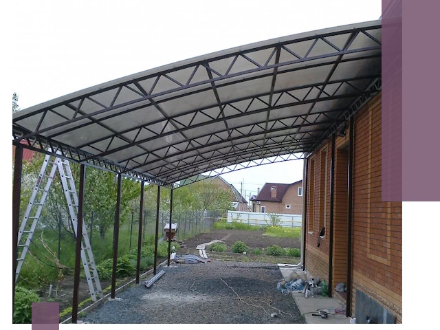 Профессиональный монтаж навесов под ключ в Сарапуле