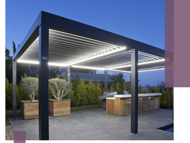 Навесы отдельно стоящие под ключ в Сарапуле из металла и поликарбоната