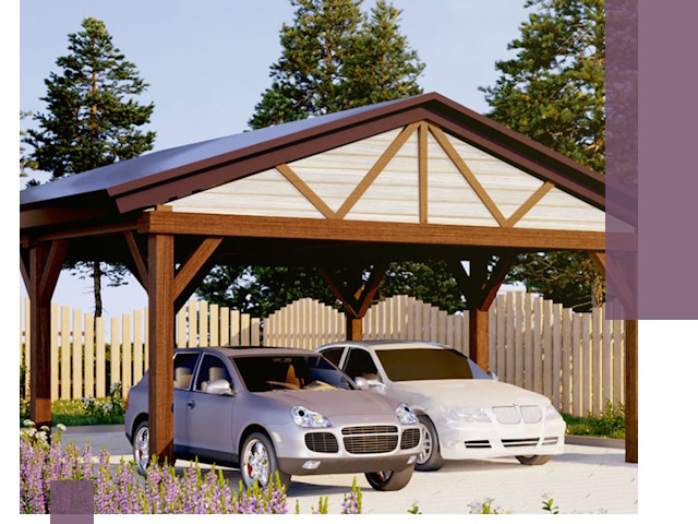 Навесы для автомобиля в Сарапуле — изготовление и монтаж