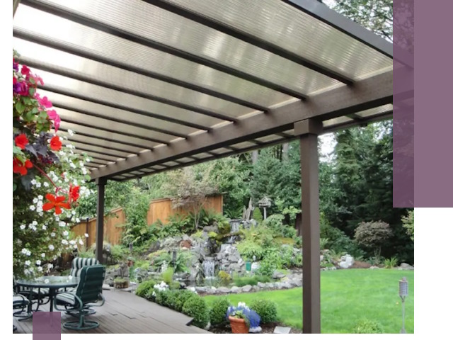 Навесы из поликарбоната под ключ в Сарапуле быстро и надёжно