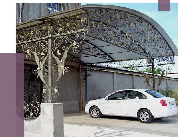 Кованые навесы в Сарапуле от 14712 руб. | ПРОЛЁТ-Срл