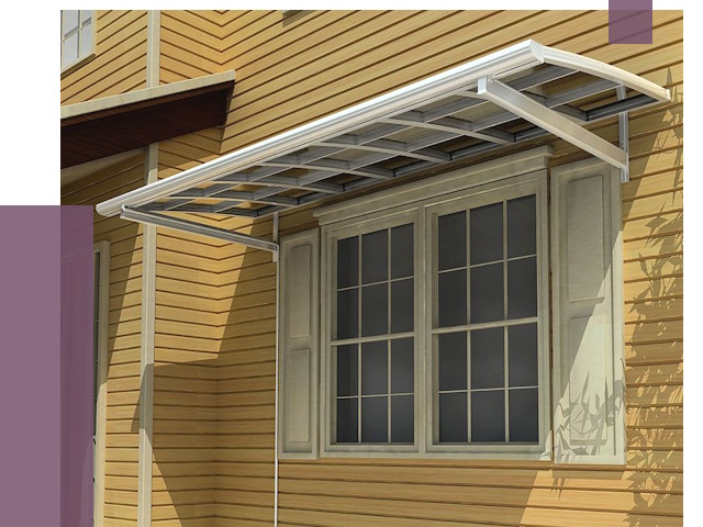 Козырьки над окнами в Сарапуле от 7691 руб. — монтаж, покупки | ПРОЛЁТ-Срл