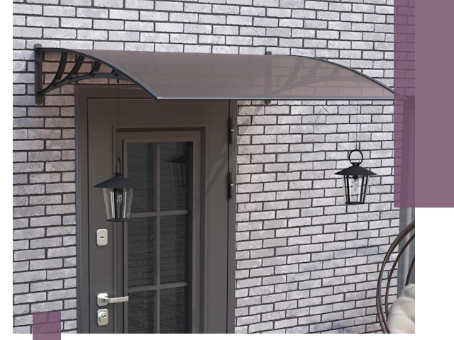 Недорогие козырьки и навесы под ключ в Сарапуле