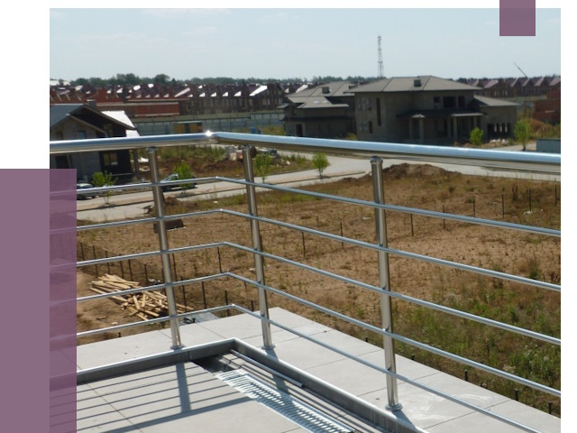 Парапеты из нержавеющей стали в Сарапуле от 8053 руб. за м² | ПРОЛЁТ-Срл