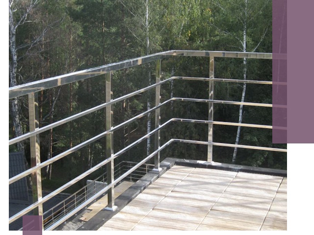 Парапеты из нержавеющей стали в Сарапуле — изготовление и монтаж