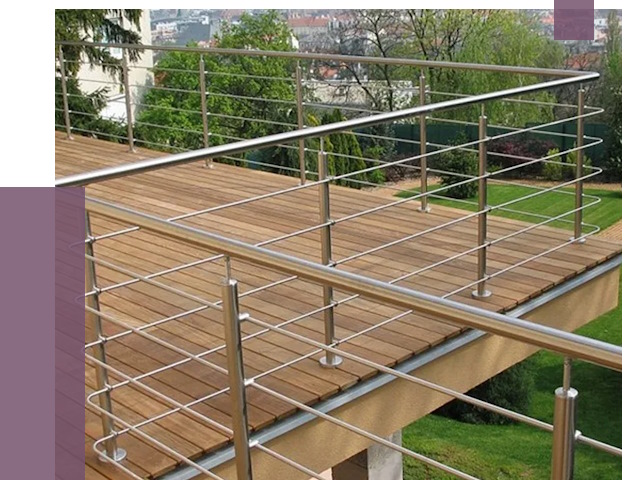 Алюминиевые парапеты в Сарапуле под ключ от 7846 руб. 