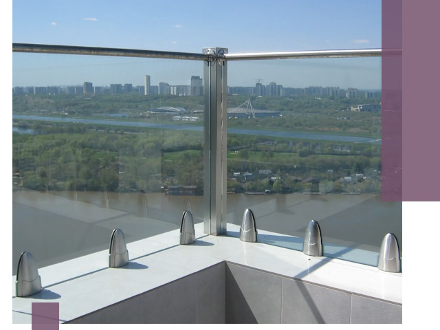 Стеклянные парапеты премиум класса в Сарапуле для домов и бизнесов