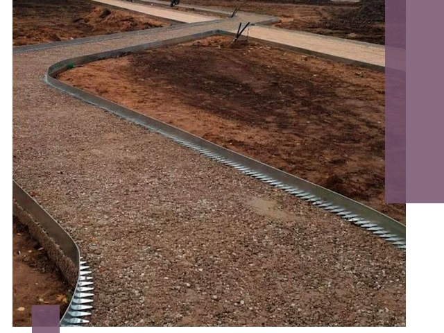 Металлические бордюры под ключ в Сарапуле — изготовление и монтаж