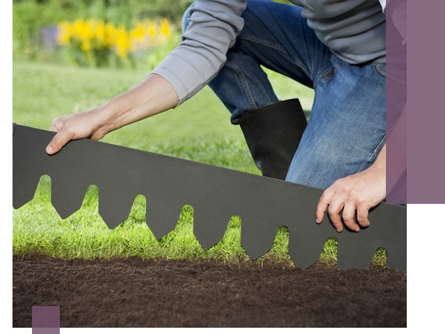 Металлические бордюры для газона в Сарапуле — изготовление и монтаж