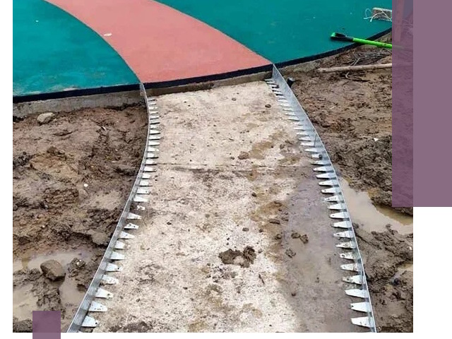 Металлические бордюры для дорожек в Сарапуле — монтаж и изготовление