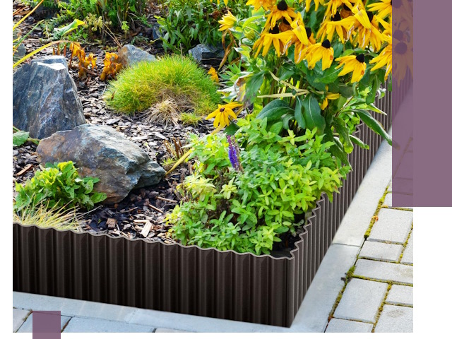 Металлические бордюры для клумб в Сарапуле — производство и монтаж