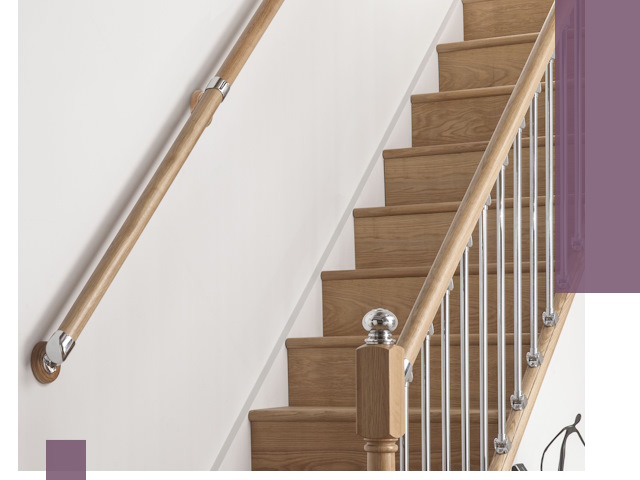 Пристенные поручни из стали и нержавейки под монтаж в Сарапуле